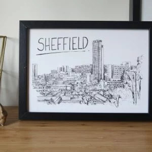 Sheffield Skyline Wallart Print